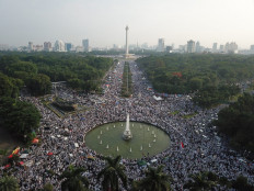 Anti-Ahok protesters, opposition camp mark 212 rally anniversary 