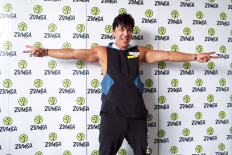 Zumba founder Beto Perez during ZIN Academy in Jakarta. 