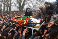 Thousands throng funeral for 'youngest' rebel killed in Kashmir