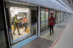 Integrated payment card for MRT, LRT, Transjakarta in preparation
