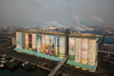 South Korean grain silo transforms into world's largest mural