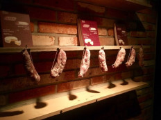 Salami on display at Salami Museum in Hannam-dong, central Seoul.