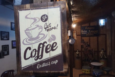 Kedai Kauman, a coffee shop in Kauman village, Surakarta, Central Java.