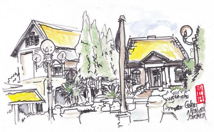 Artistic rendition: A sketch by Daniel Nugraha, a participant of the Kamisketsa sketching program at the National Gallery. 