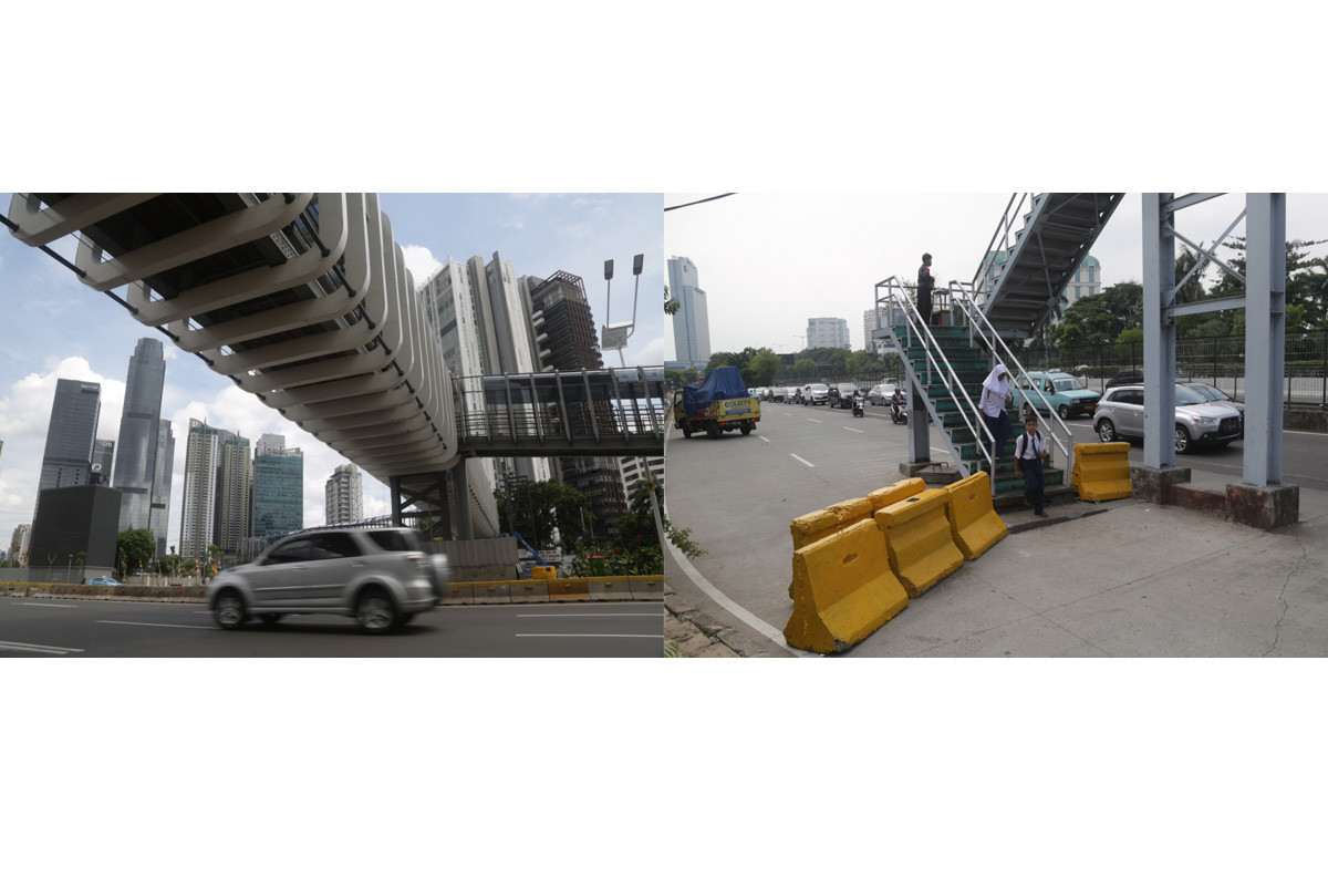 Paths to heaven or hell? Jakarta's old, new pedestrian bridges