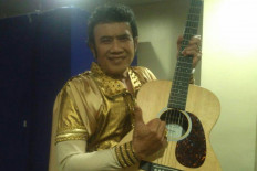 Rhoma Irama after performing at JCC, Senayan, Central Jakarta, on Jan. 11, 2019.