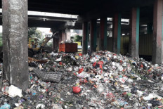 Trash dumped under toll road after major clean-up