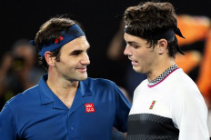 Fast Federer excited by Tsitsipas clash after Fritz blitz