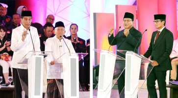 Presidential debates round 1: Jokowi vs. Prabowo