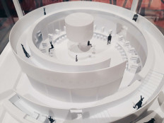 The model of Indonesia's national stand for the 2019 London Book Fair, to be held on March 12-14 in London. 