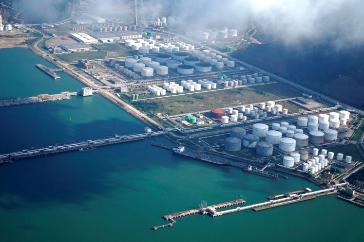 Oil and gas tanks fill a port&rsquo;s storage zone in Zhuhai, China. Beijing has been drumming the message that it has plenty of room to deploy measures to spur economic growth to counter the effects of a trade war with the United States.