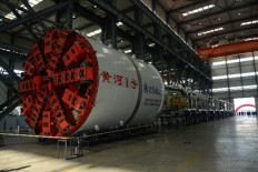 Tunnel boring machine for high-speed railway project arrives from China