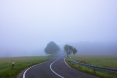 Road in misty weather