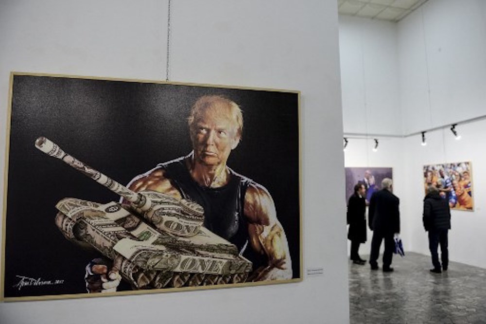 Image result for loving trump in art