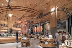 Starbucks' Reserve Roastery in Tokyo promises an upmarket experience with a menu of premium coffees, teas and cocktails.