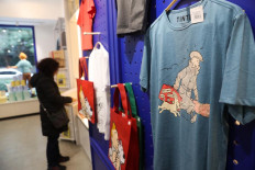 Belgian iconic comic figure Tintin opens first shop in China