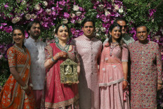 Global celebrities gather for the wedding of India's richest man's son