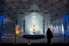 Slovakia's ice church draws visitors closer to heavens