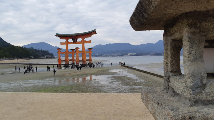Shrine in the bay: The Itsukushima Shrine and its torii gate were built in the bay to maintain the sanctity of Miyajima, a sacred island where deities are believed to dwell. . 