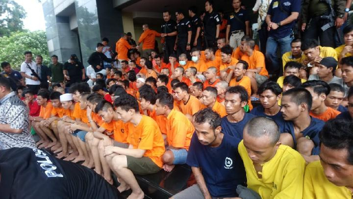 Hundreds of suspects allegedly involved in various street crimes arrested during the Cipta Kondusif Operation held on March 11-15 in the Greater Jakarta area. The operation aims to realize a safer environment for the public ahead of the general election on April 17.