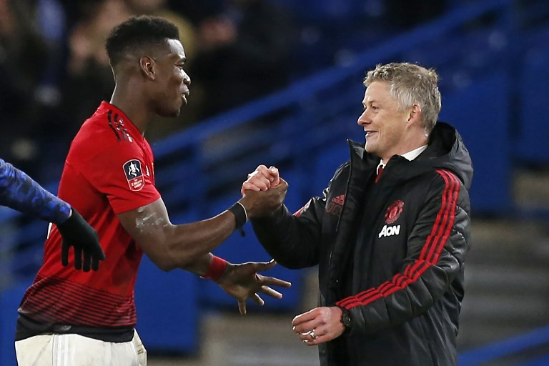 Image result for solskjaer and pogba