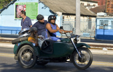 Cuba a thriving hang-out for Soviet era motorcycle sidecars
