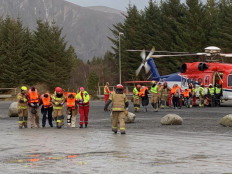 Norway rescuers airlift passengers off cruise ship in storm
