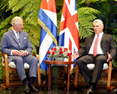 Prince Charles meets Cuban president on historic trip to Havana