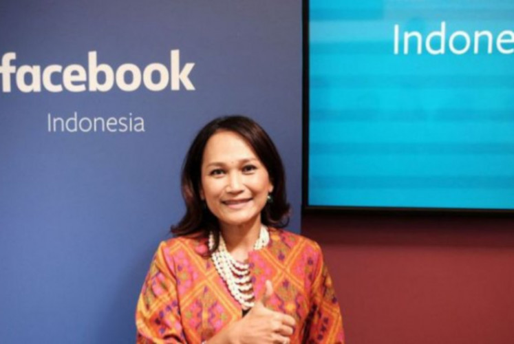 Sri Widowati, the former country director of Facebook Indonesia, at the opening of Facebook’s office in Indonesia on Aug. 14, 2017.