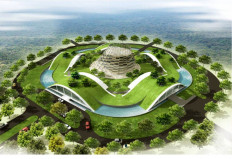 Green roof: The headquarters of the state-owned explosives manufacturer, PT Dahana, in Subang, West Java is shown with digital imaging. The design gained Platinum Greenship certification in the new building category in 2012. 