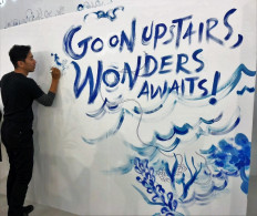 The Wonders of Imagination: Emte's sea murals for London book fair