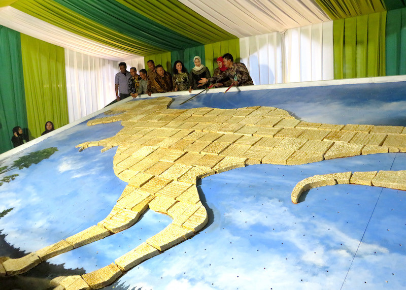 Dinosaur Made Of Tempeh Marks New Green Village In East