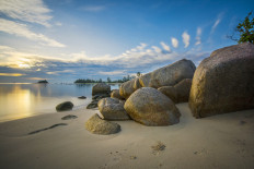 Trikora Beach on Bintan Island, Riau Islands.