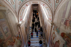 Rome's 'Holy Stairs' bared for first time in 300 years