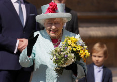 Britain's Queen Elizabeth celebrates 93rd birthday at Easter service
