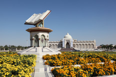 The Quran Roundabout in Sharjah City. December 27, 2013 in Sharjah, United Arab Emirates.