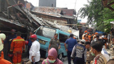 Three killed when house collapses in Central Jakarta