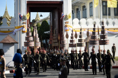 Pomp and tradition mark rehearsal for Thai King's coronation
