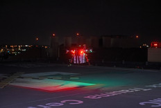 This image courtesy of the University of Maryland Medical Center (UMMC) shows a drone landing as it delivers a kidney for transplant at the UMMC in Baltimore, Maryland, on April 19, 2019.