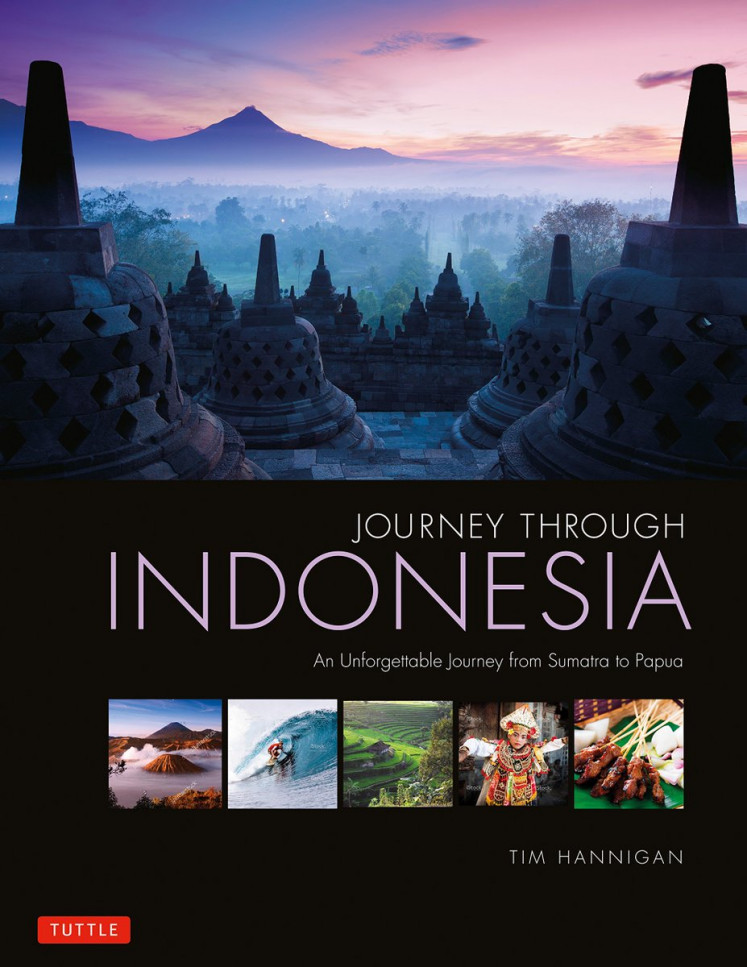 Picture perfect: Author Tim Hannigan launches his photo book, 'Journey Through Indonesia', in Jakarta. 