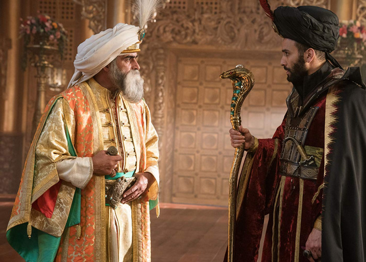 Treacherous: Royal vizier Jafar (Marwan Kenzari) plots to take the throne for himself.