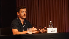 Tom Holland in a media conference when promoting the movie 'Spider-Man: Far from Home' in Bali on Tuesday, May 28, 2019
