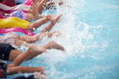 Swimming is considered an important step in a child’s physical development. 