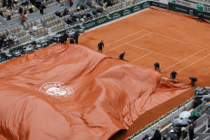 Rain rescues faltering Djokovic at Roland Garros
