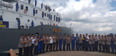 Police deploy 'biggest' patrol boat to curb illegal fishing in Natuna