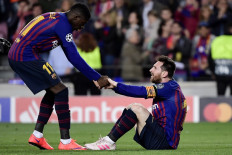 Barcelona confirm Messi thigh strain