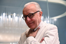 This picture taken on June 18, 2019 shows chef Alain Ducasse posing for a picture during an interview with AFP at his restaurant Alain Ducasse at the Morpheus hotel in Macau. 