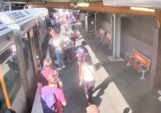 Australia winces at footage of child falling between train and platform