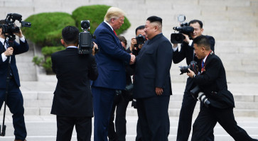 Trump steps into North Korea in historic first