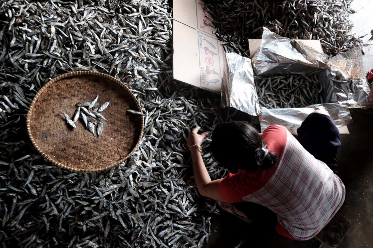 Villagers thrive on salted fish industry